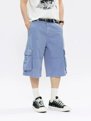Loose Multi‑Pocket Cargo Shorts
