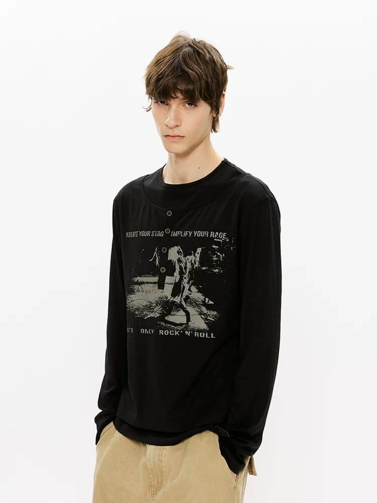 Fake‑Two‑Piece Collar Sun‑Protection Long‑Sleeve T‑Shirt - Image 3