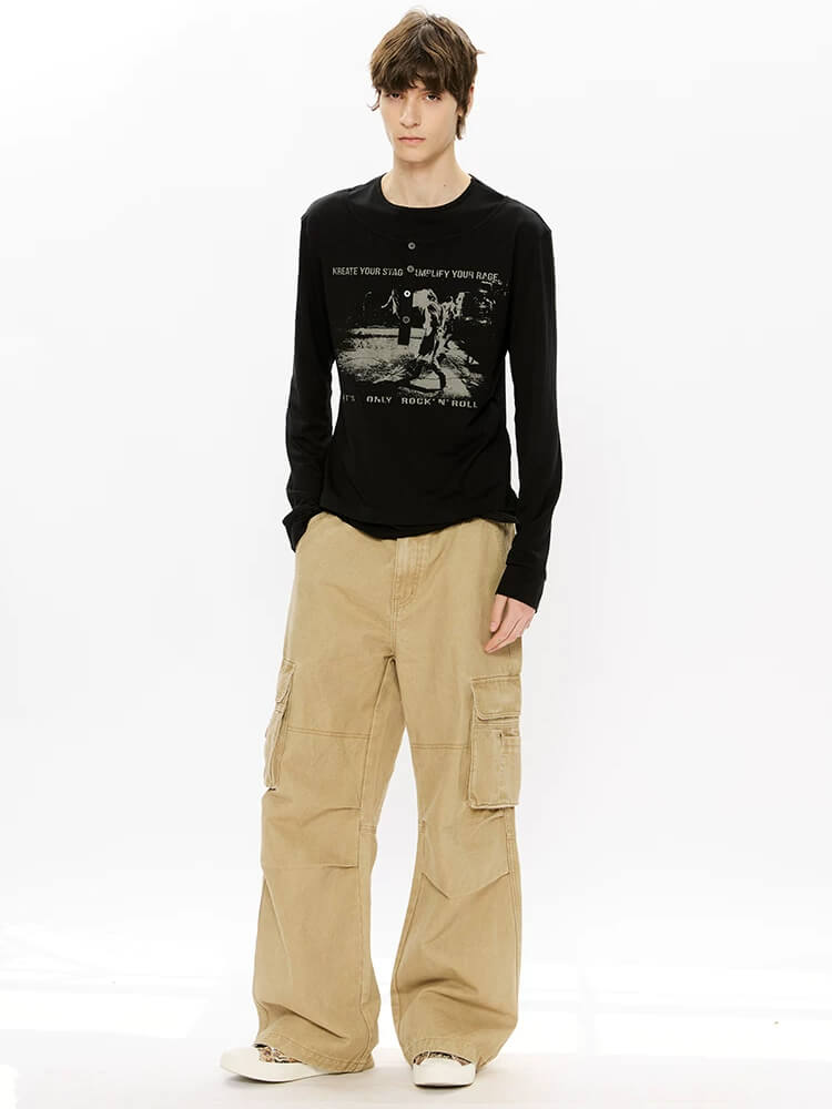 Fake‑Two‑Piece Collar Sun‑Protection Long‑Sleeve T‑Shirt - Image 4