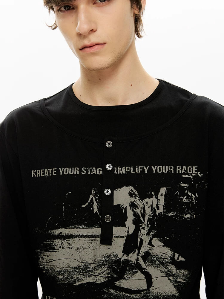 Fake‑Two‑Piece Collar Sun‑Protection Long‑Sleeve T‑Shirt - Image 2